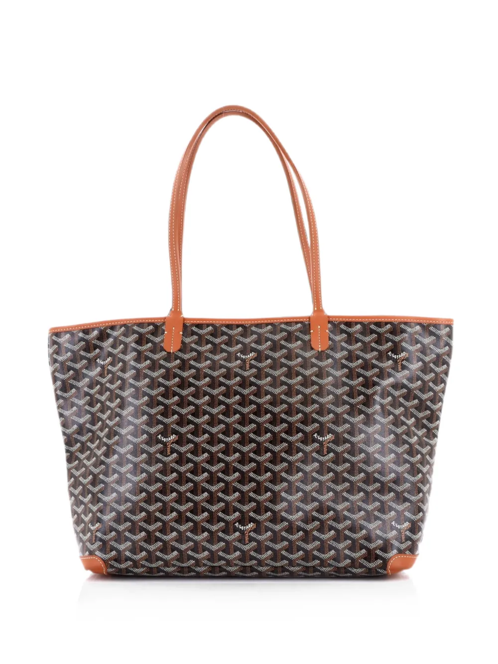 Goyard Pre-Owned Borsa a spalla Artois MM in tela cerata - Marrone