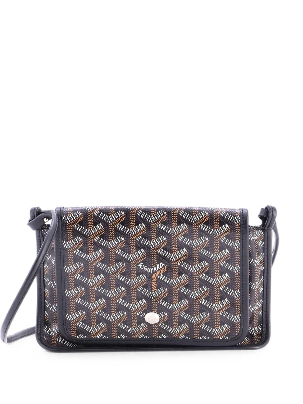 Goyard Pre-Owned Clutch Plumet in tela cerata - Nero