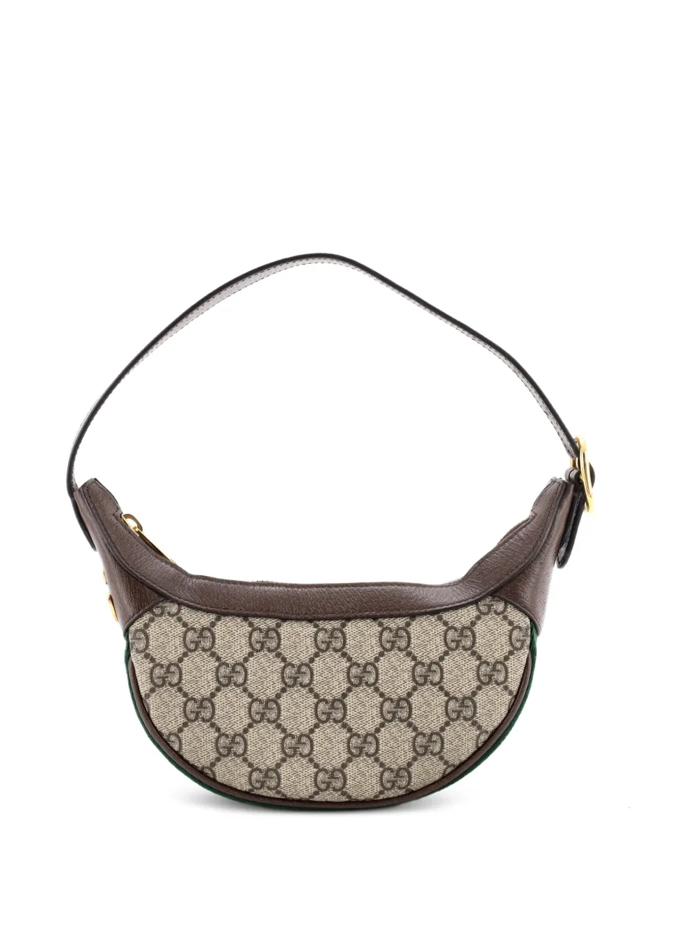Gucci Pre-Owned Ophidia Half Moon Bag GG Coated Canvas Mini hobo bag - Braun