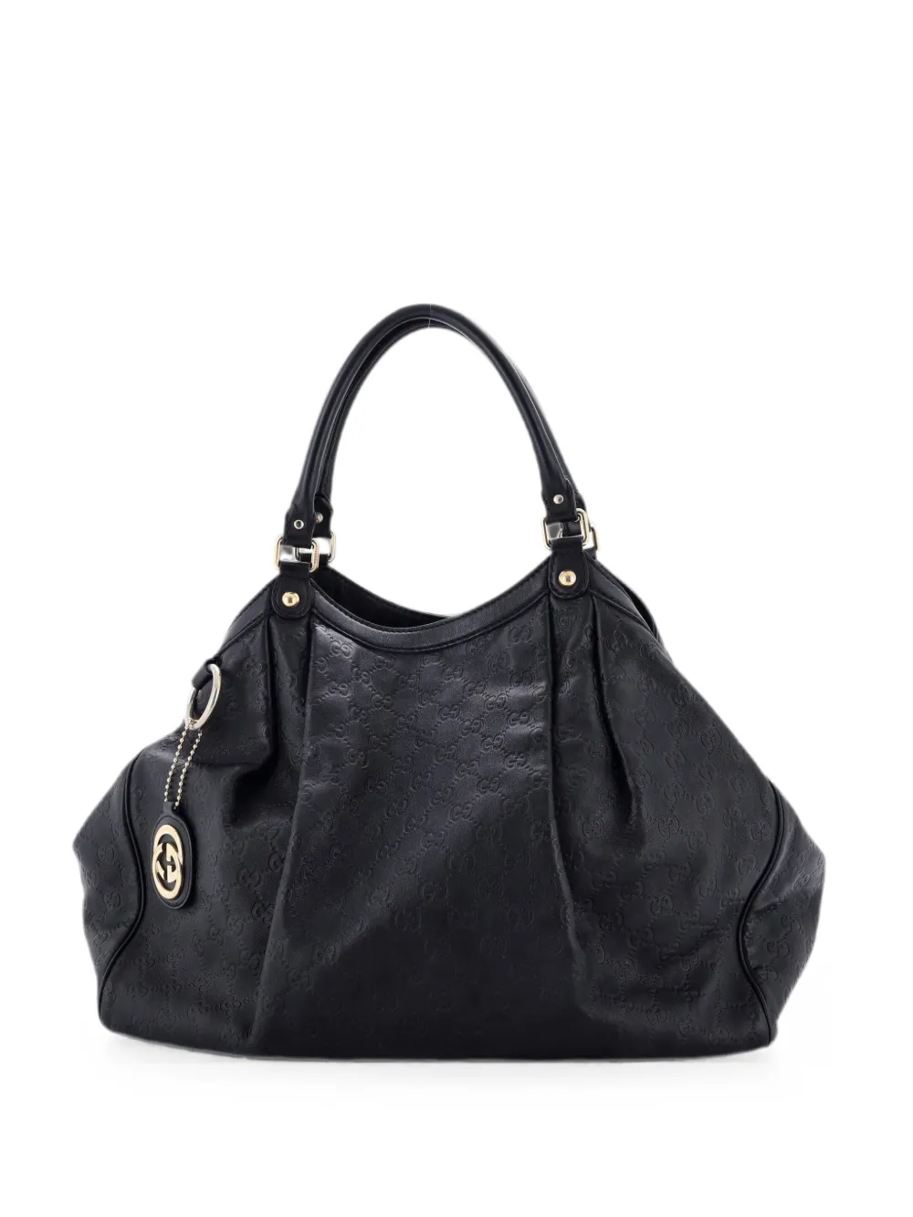 Gucci Pre-Owned Großer Sukey Guccissima Tote Bag - Schwarz