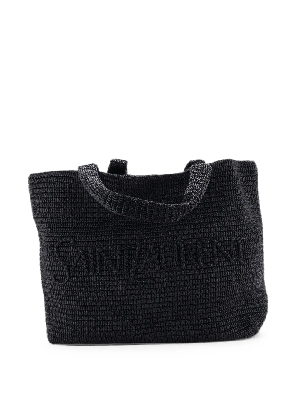 Saint Laurent Pre-Owned Borsa tote con ricamo - Nero
