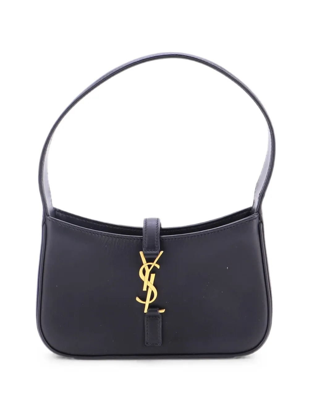 Saint Laurent Pre-Owned Borsa a spalla Le 5 a 7 mini in pelle - Nero