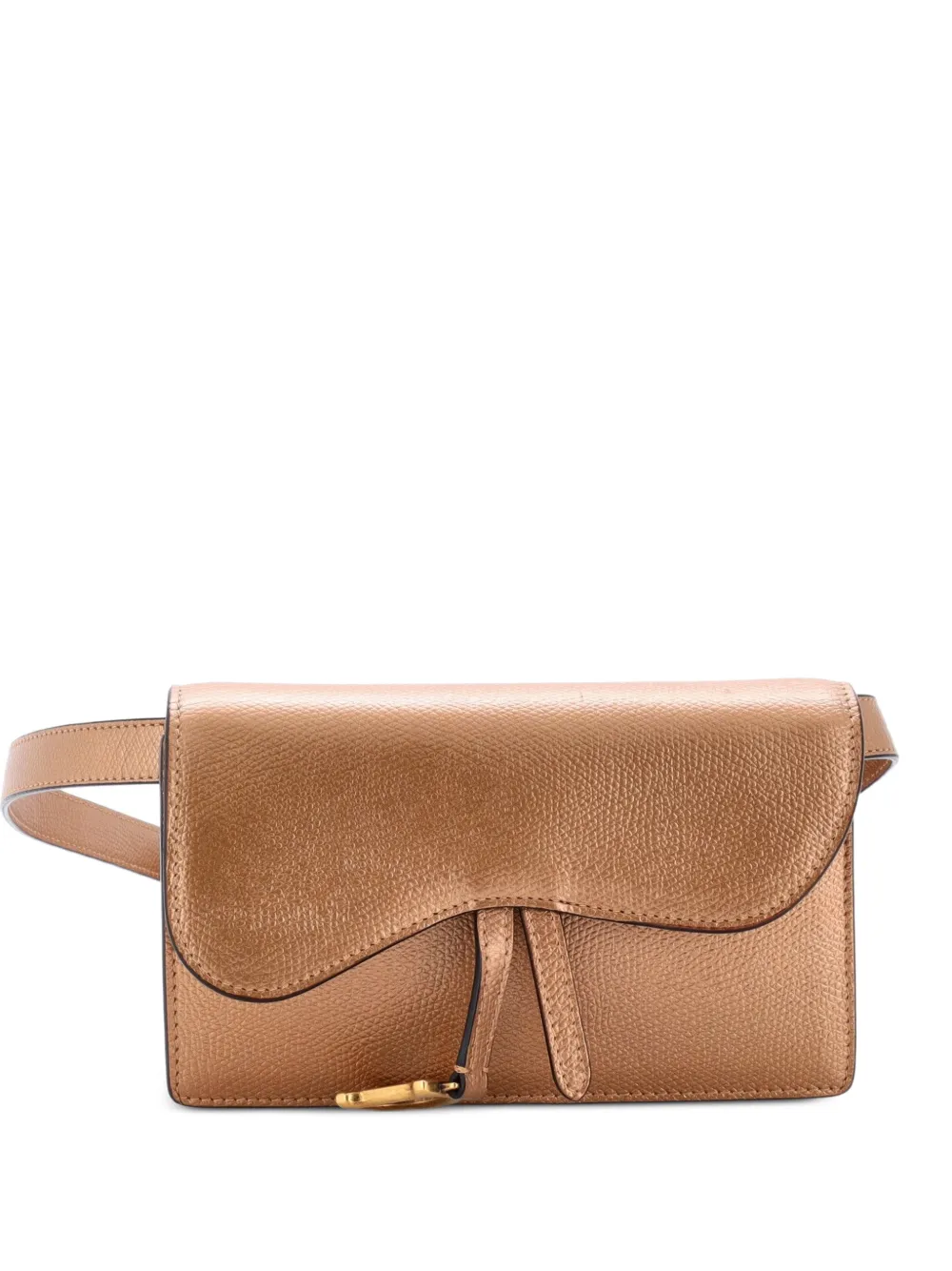 Christian Dior Pre-Owned Saddle Rectangular Leather belt bag - Brown