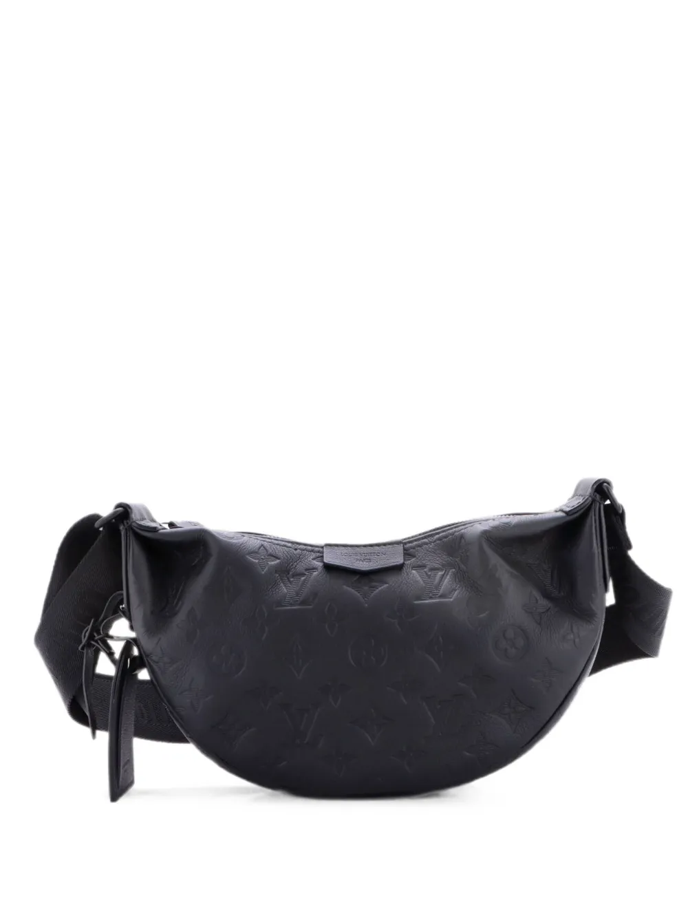 Louis Vuitton Pre-Owned Hamac Handbag Monogram Shadow Leather PM hobo bag - Black