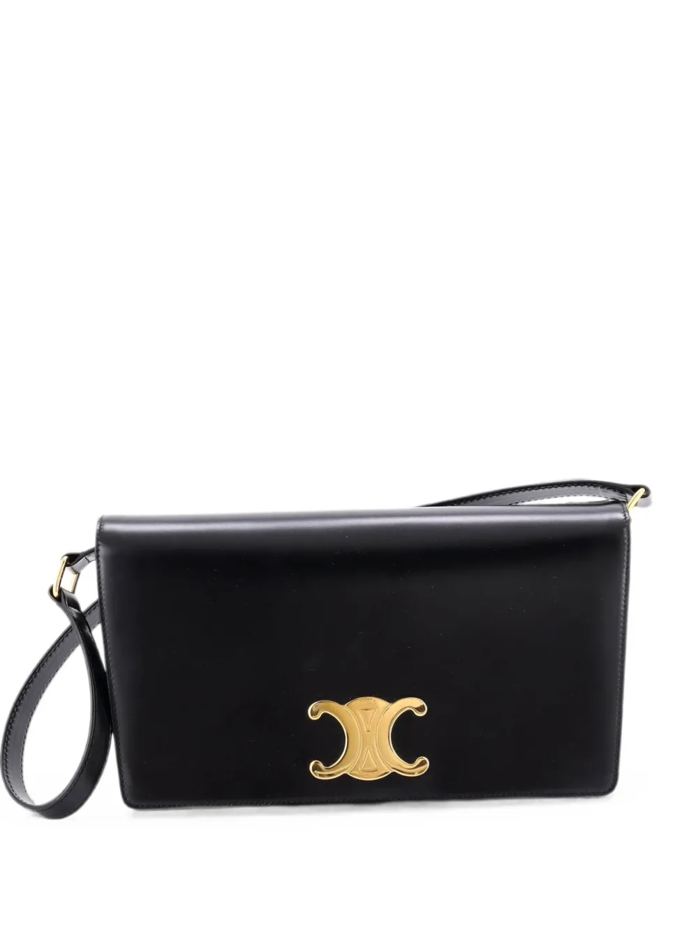Celine Pre-Owned Trapeze Triomphe Smooth Calfskin shoulder bag - Black