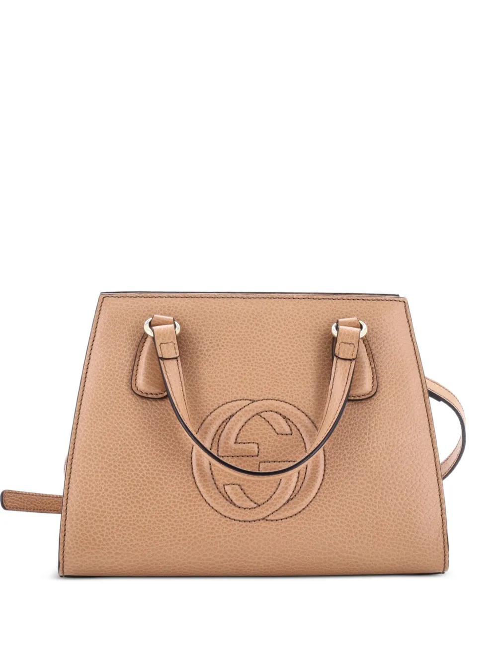 Gucci Pre-Owned Soho Convertible Top Handle Leather Small satchel - Nude