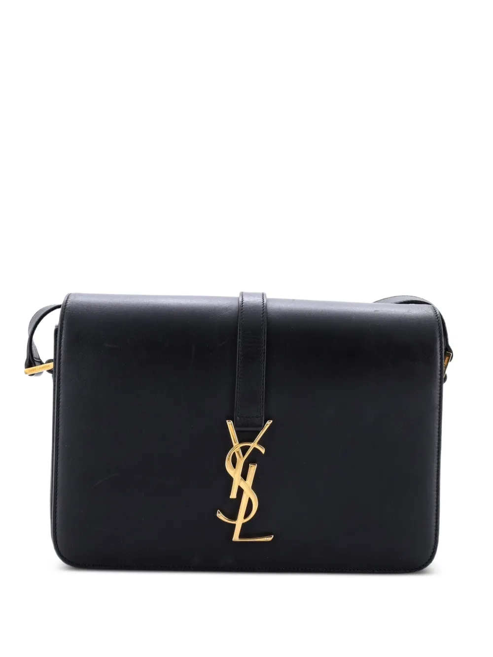 Saint Laurent Pre-Owned Borsa a tracolla Classic Monogram Universite media in pelle - Nero