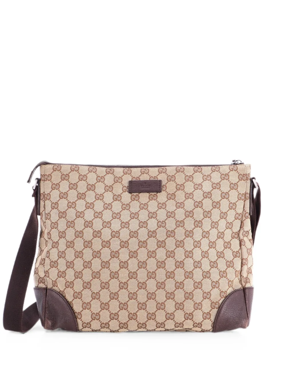 Gucci Pre-Owned Borsa a tracolla Joy Messenger Bag media in tela GG - Marrone