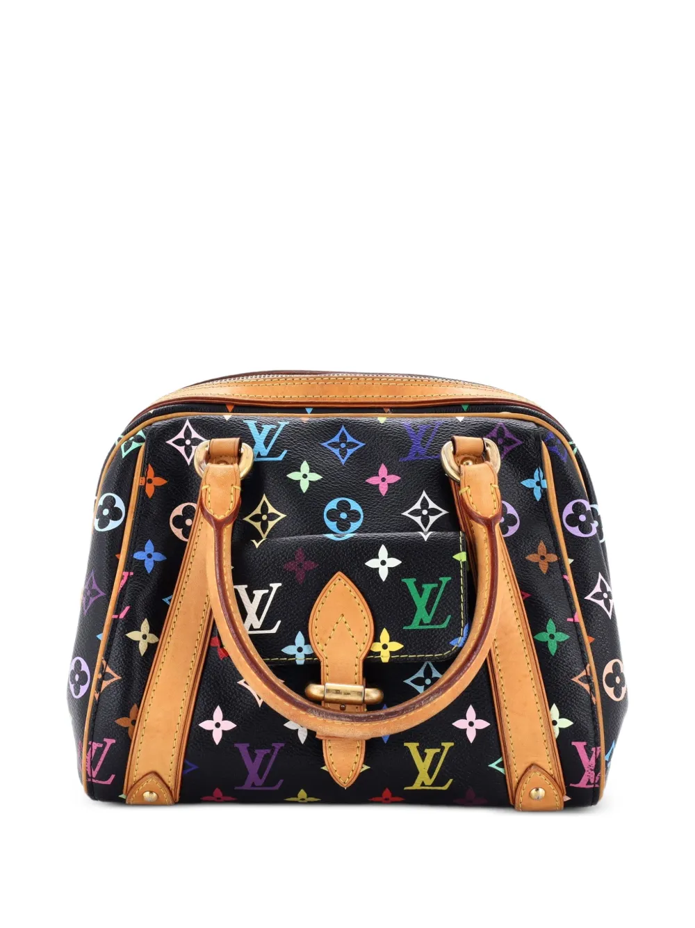 Louis Vuitton Pre-Owned Borsa a mano Priscilla con monogramma multicolore e tracolla - Nero