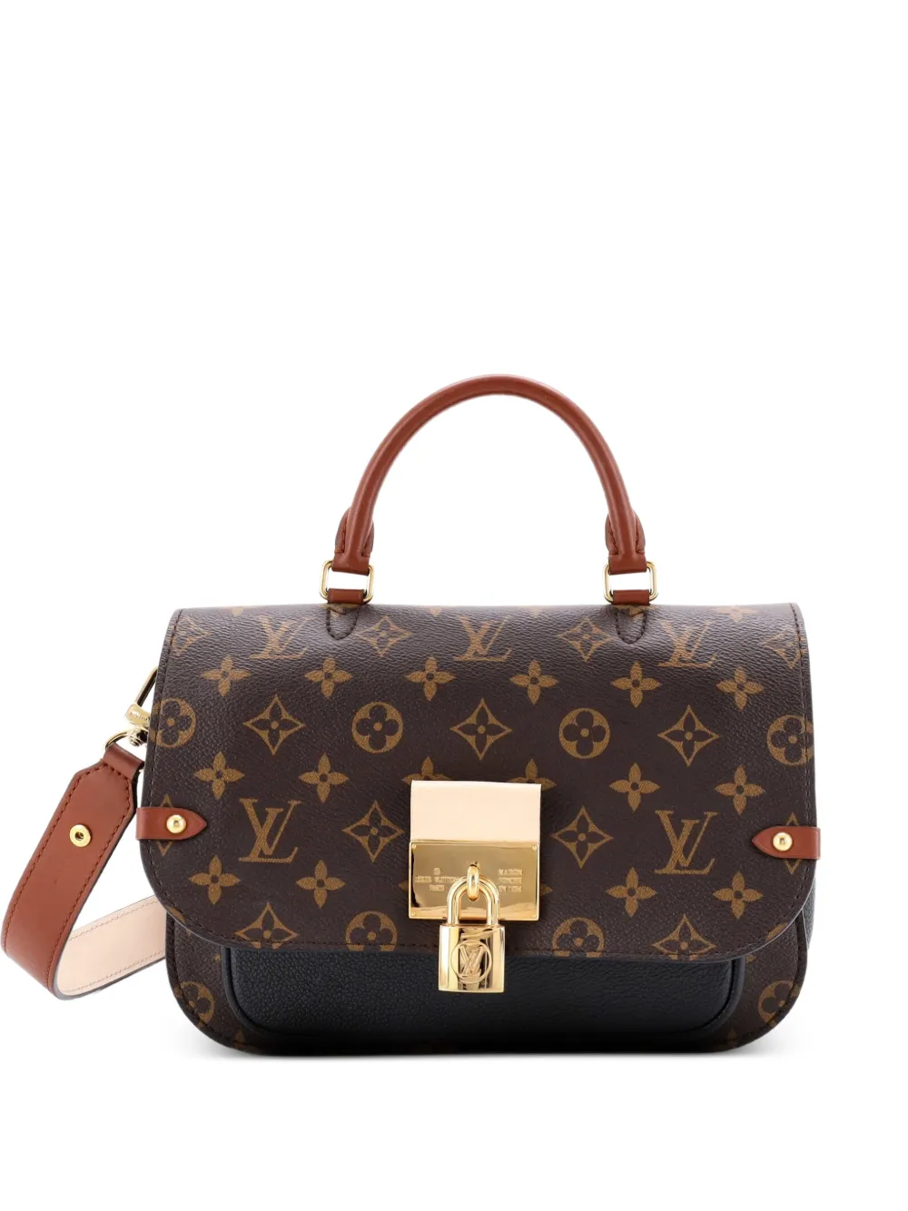 Louis Vuitton Pre-Owned Borsa a mano Vaugirard in pelle e tela con monogramma - Nero