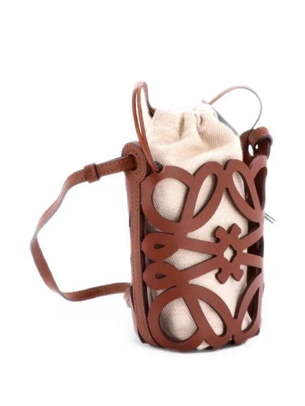 Loewe Pre-Owned アナグラム ドローストリング ショルダーバッグ 