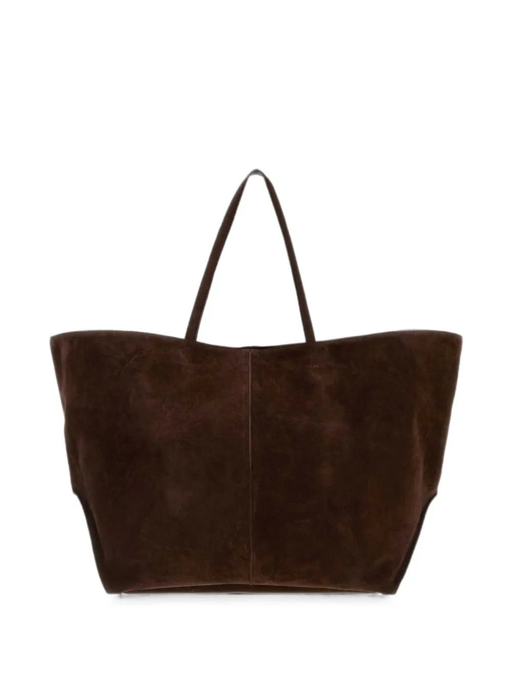 Jil Sander Linea suede tote bag Bruin