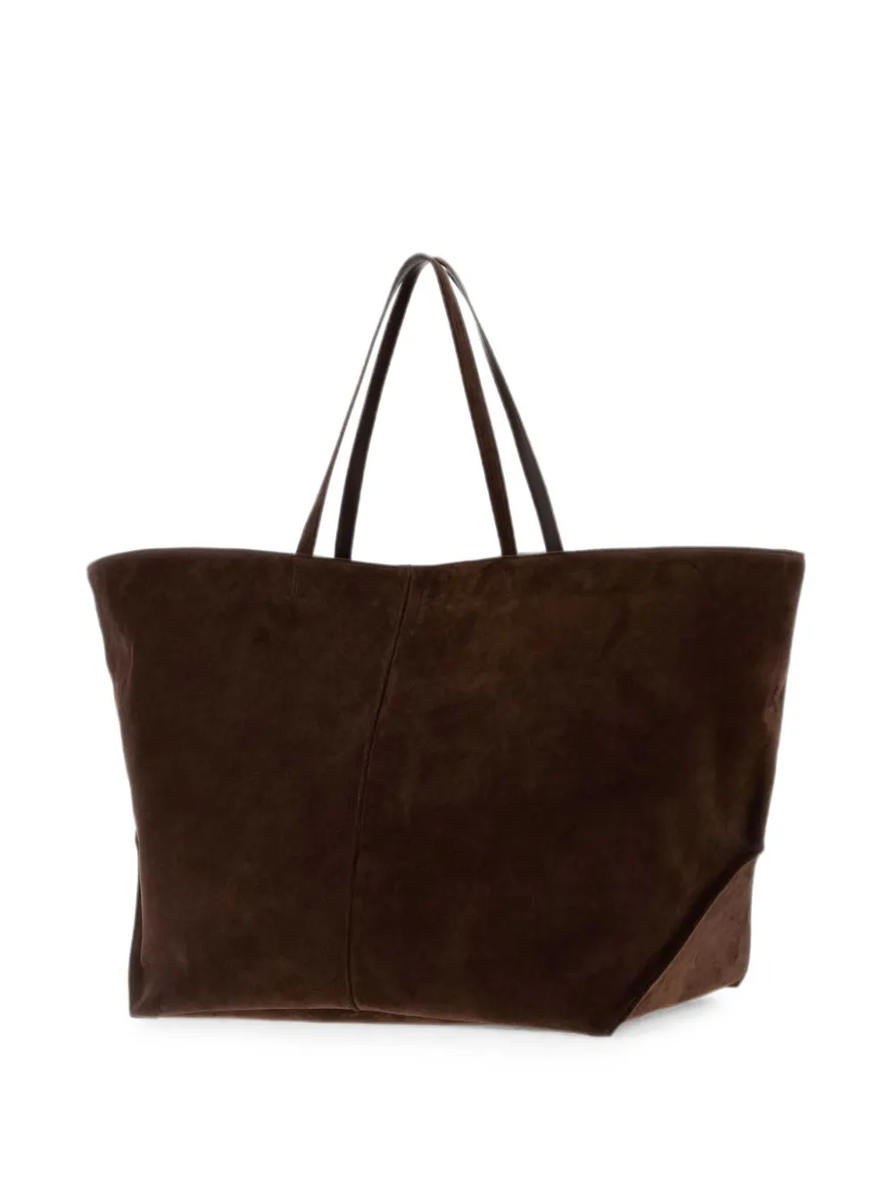 Jil Sander Linea suede tote bag - Marrone