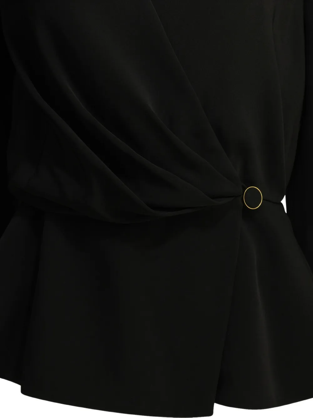 Chloé Gedrapeerde peplum top Zwart