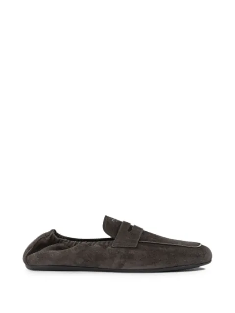 Prada suede slip-on loafers