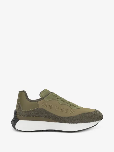 Alexander McQueen Sprint runner suede-panel sneakers