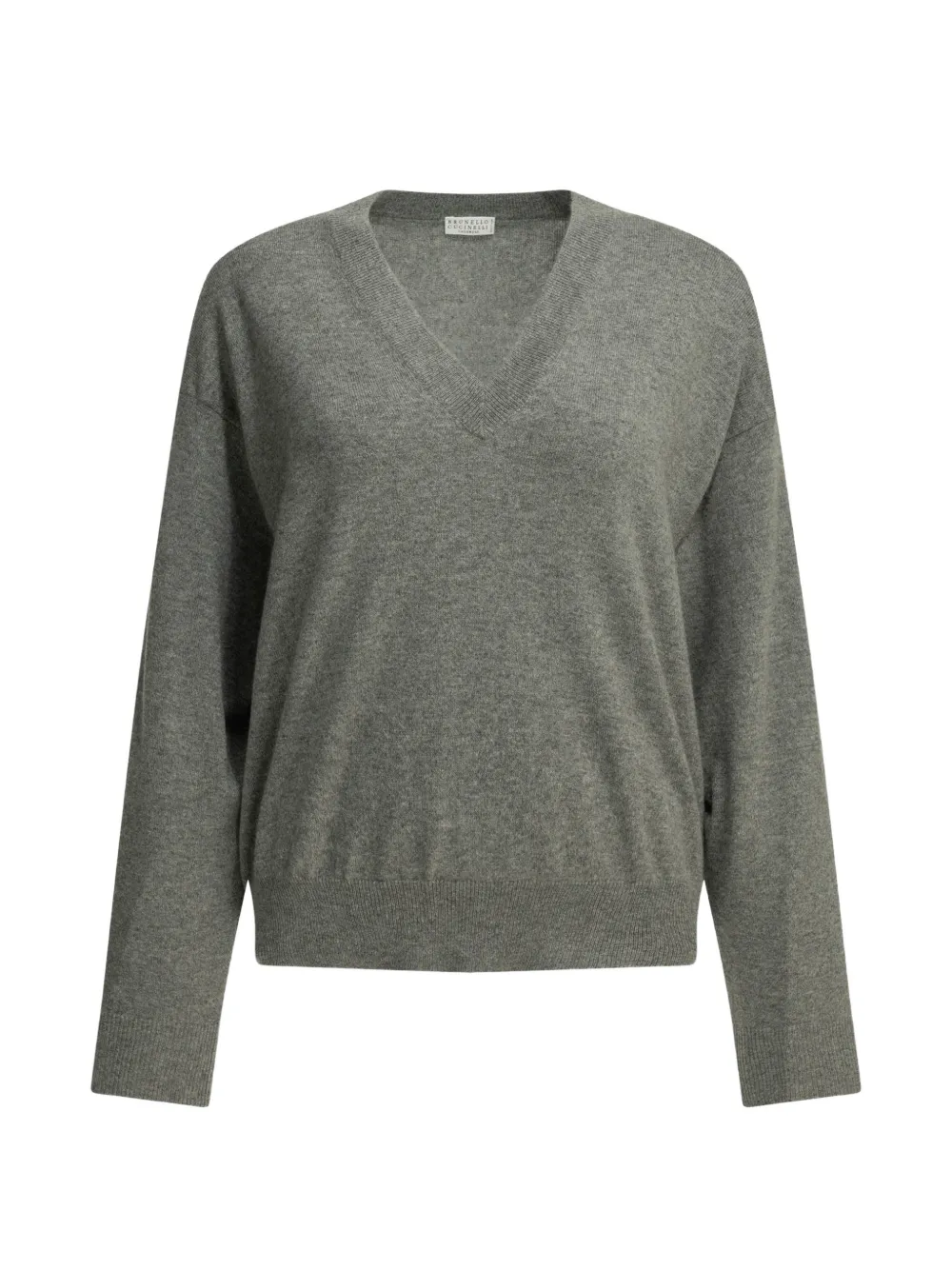 Brunello Cucinelli V-neck cashmere sweater - Grey