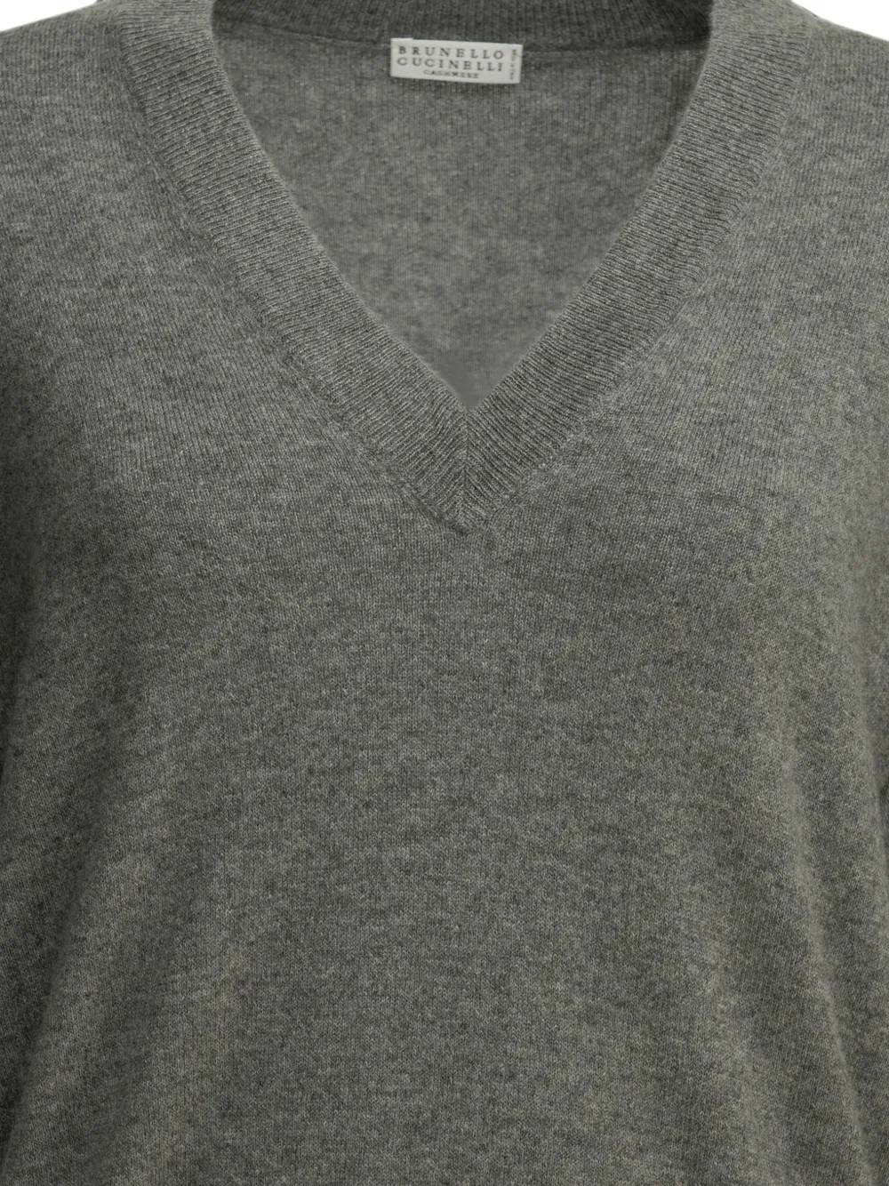 Brunello Cucinelli Trui met V-hals Grijs