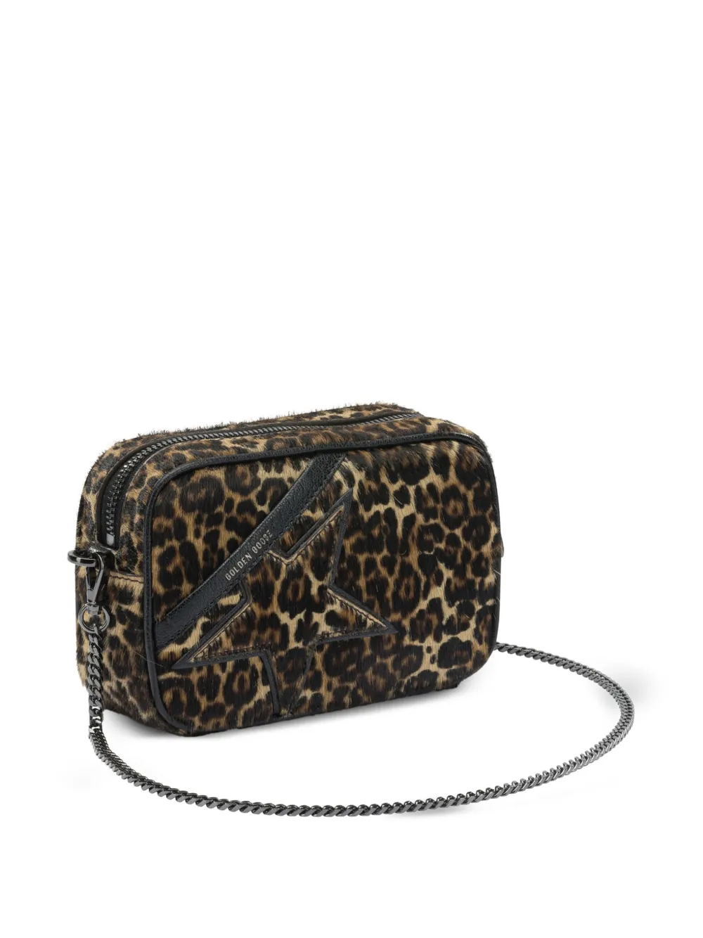 Golden Goose Star mini-schoudertas met dierenprint Bruin