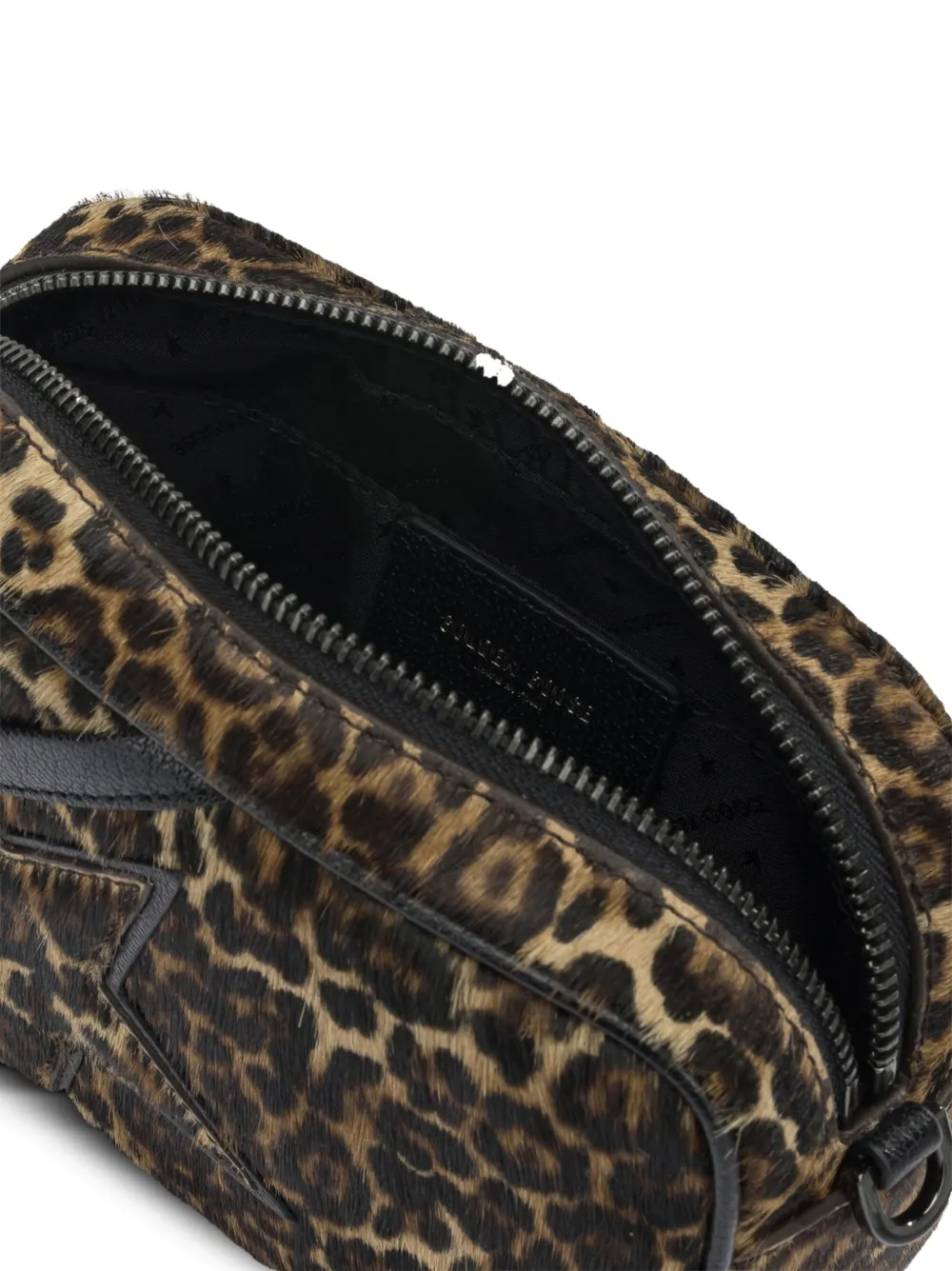 Golden Goose Star mini-schoudertas met dierenprint Bruin
