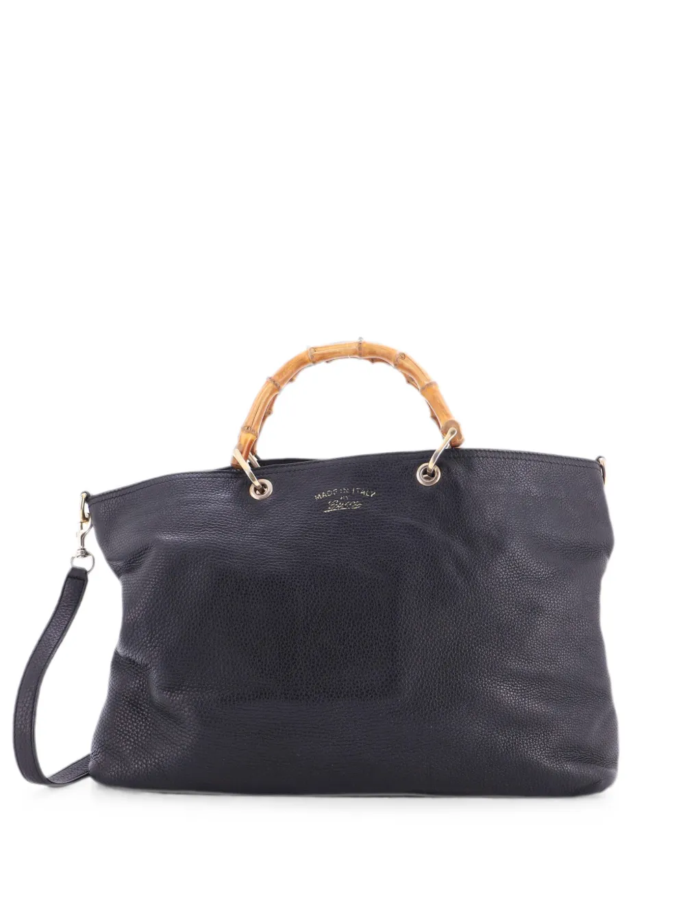 Gucci Pre-Owned Borsa tote Bamboo Shopper grande in pelle - Nero