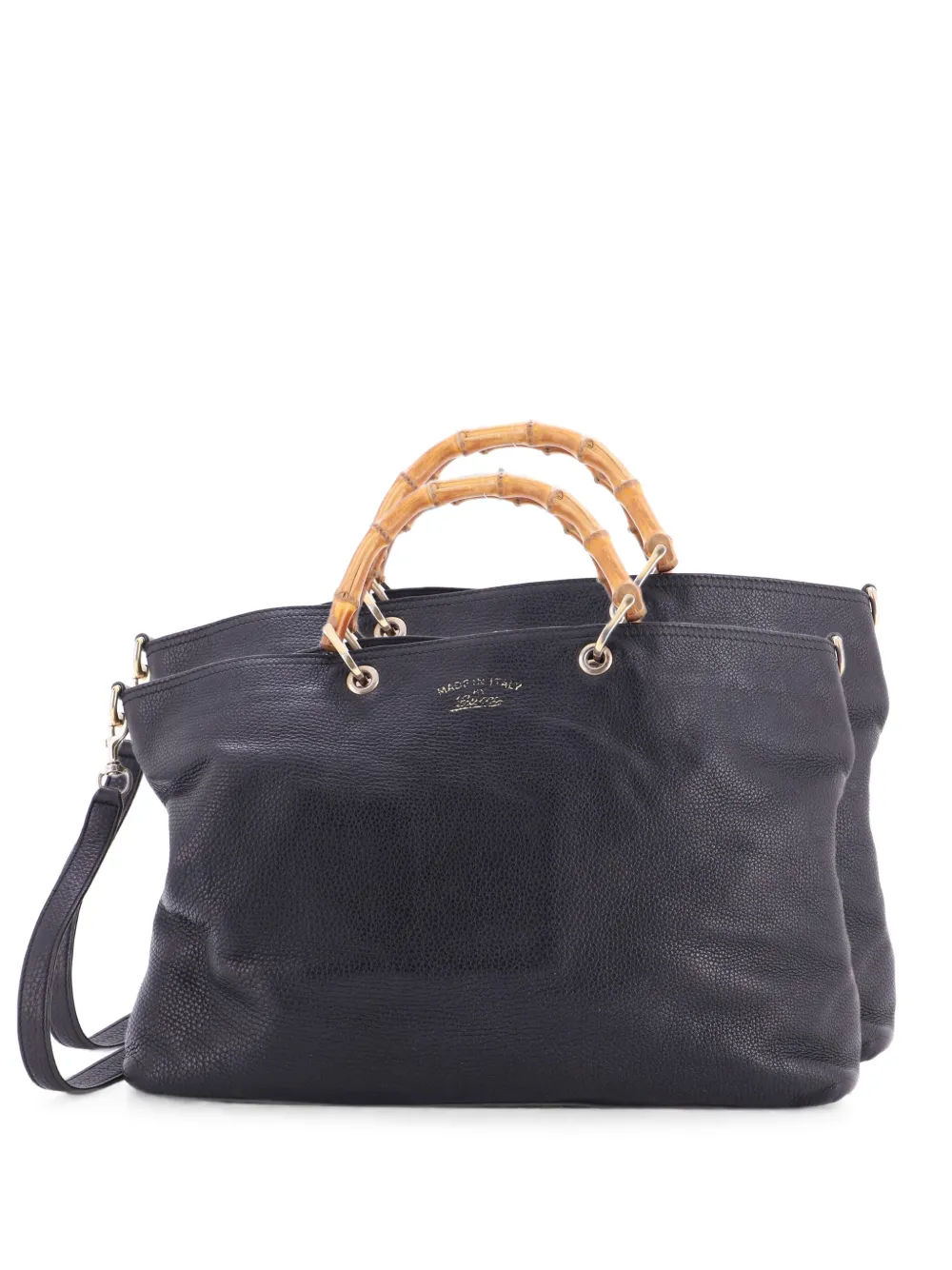 Gucci Pre-Owned Große Bamboo Tote Bag - Schwarz
