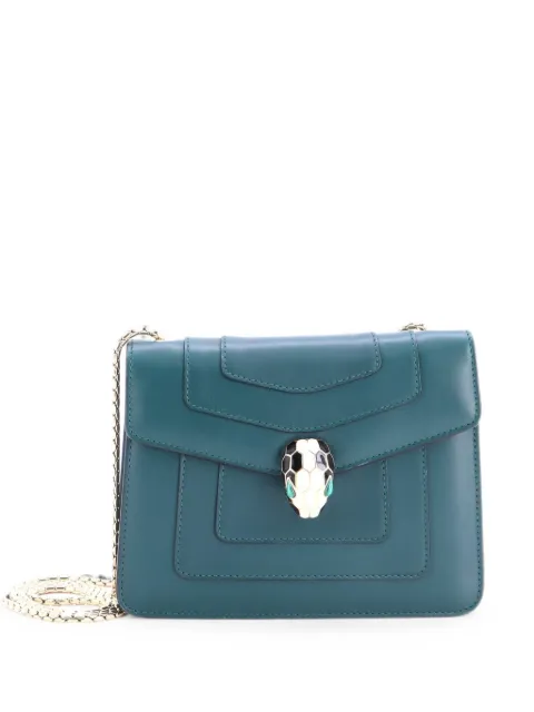 Bvlgari Pre-Owned Serpenti Forever Square Shoulder Bag Leather Small crossbody bag