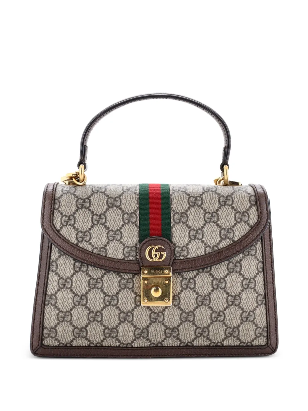 Gucci Pre-Owned Kleine Ophidia Handtasche aus Canvas mit GG-Beschichtung - Braun