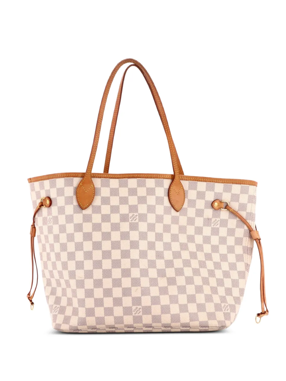 Louis Vuitton Pre-Owned Borsa tote Neverfull NM MM in tela Damier - Bianco