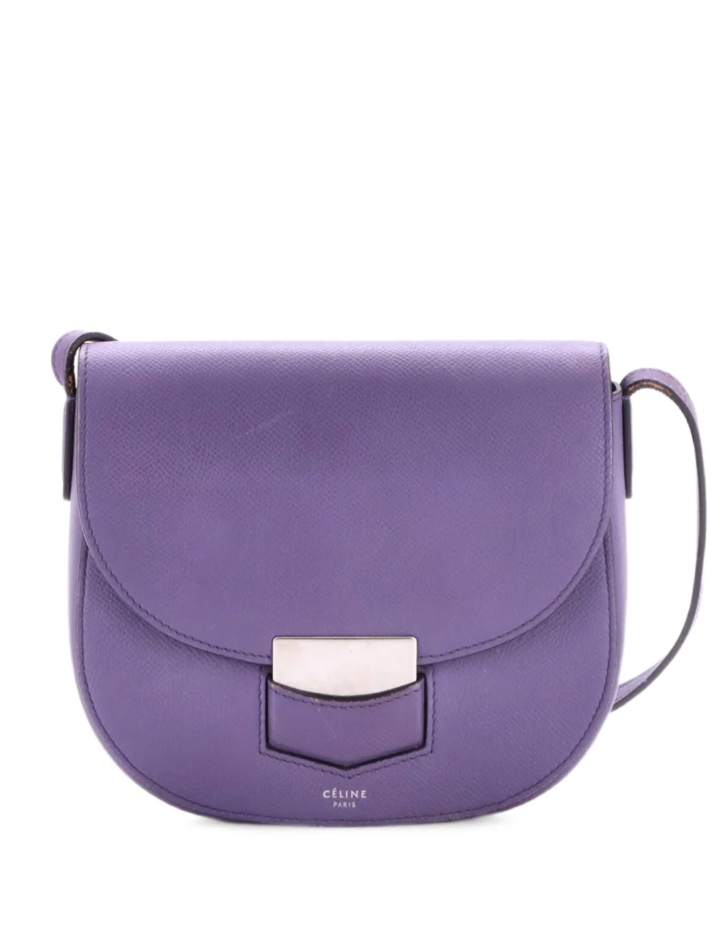 Celine Pre-Owned Trotteur Grainy Leather Small crossbody bag - Purple