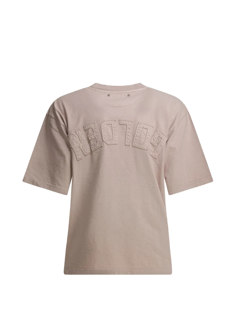 Golden Goose logo-patch T-shirt Roze