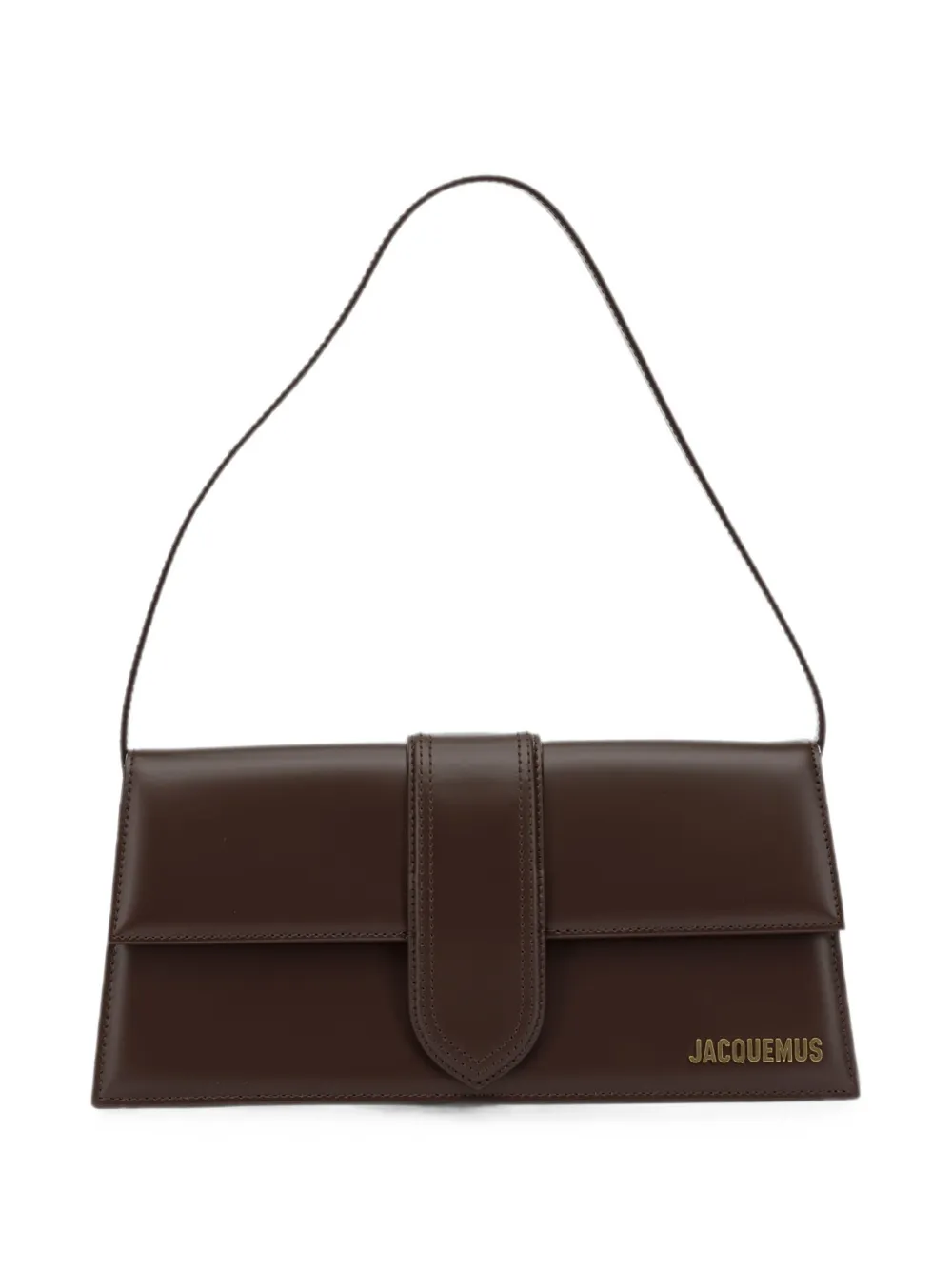 Jacquemus The long Bambino leather shoulder bag - Marrone