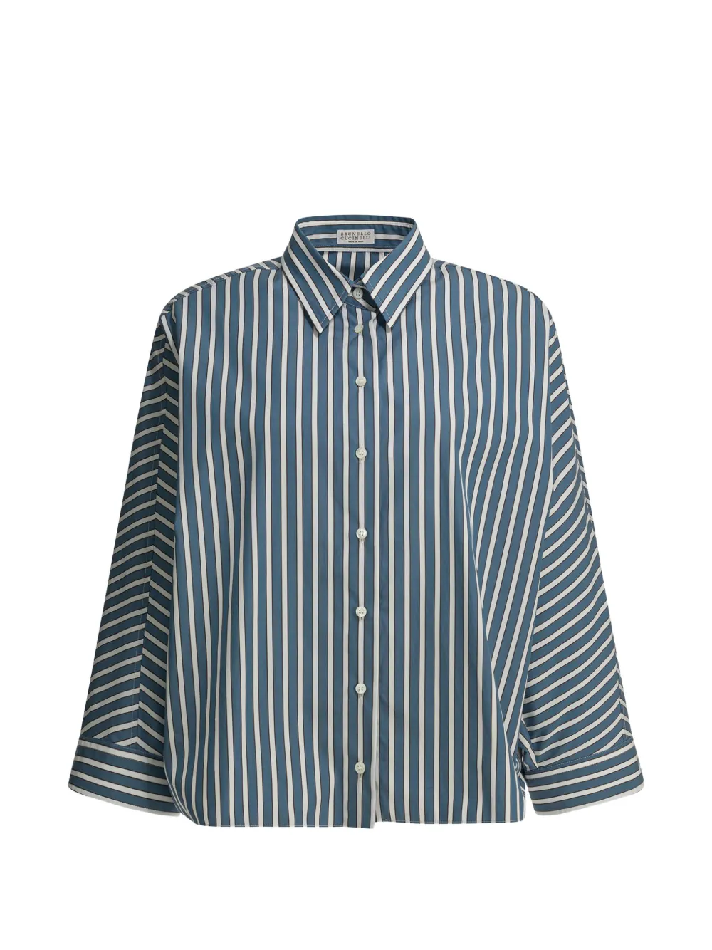 Brunello Cucinelli striped shirt - Blue