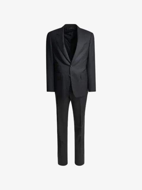 TOM FORD check-pattern peak-lapels suit