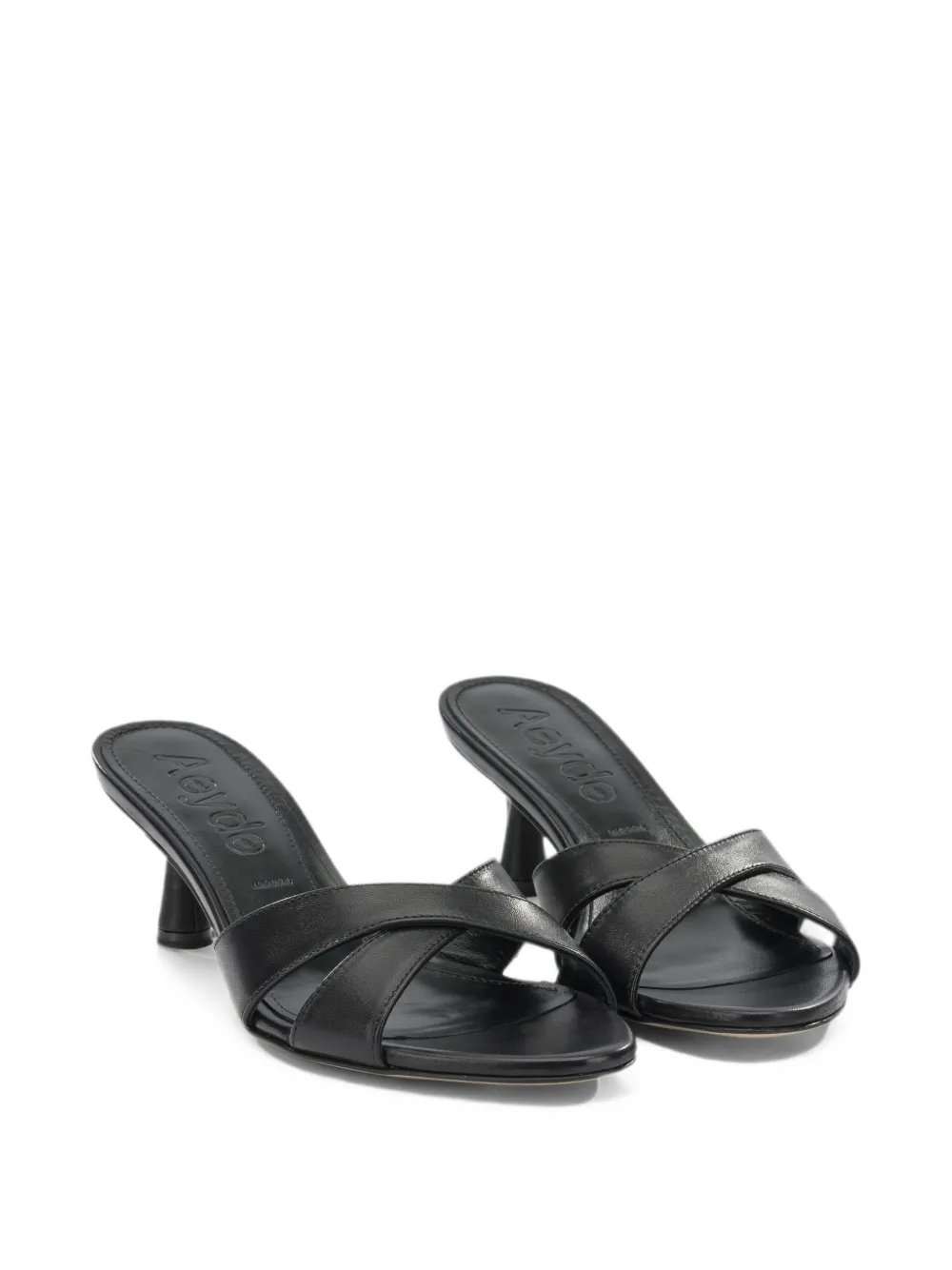 Aeyde leather sandals Zwart