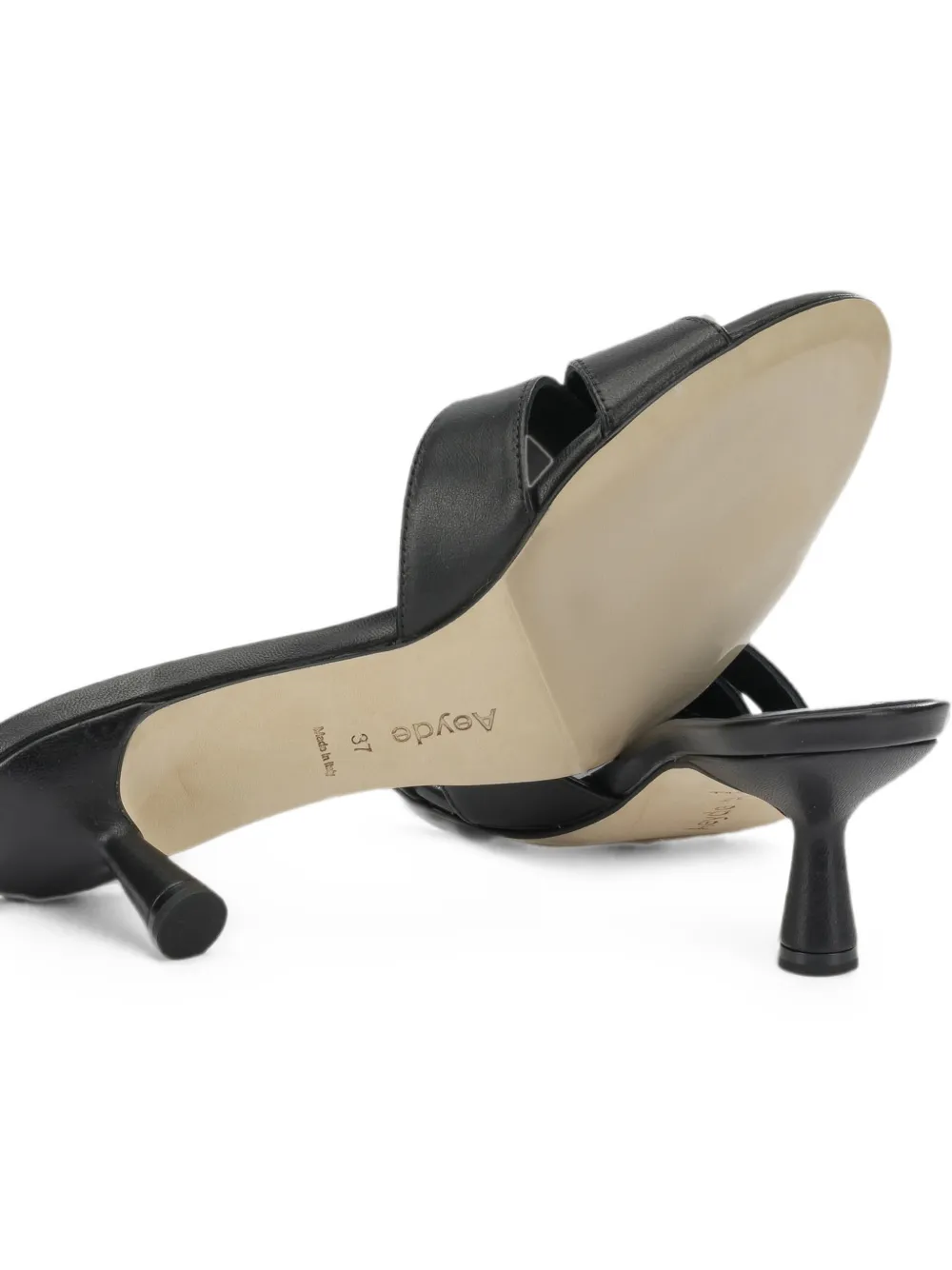 Aeyde leather sandals Zwart