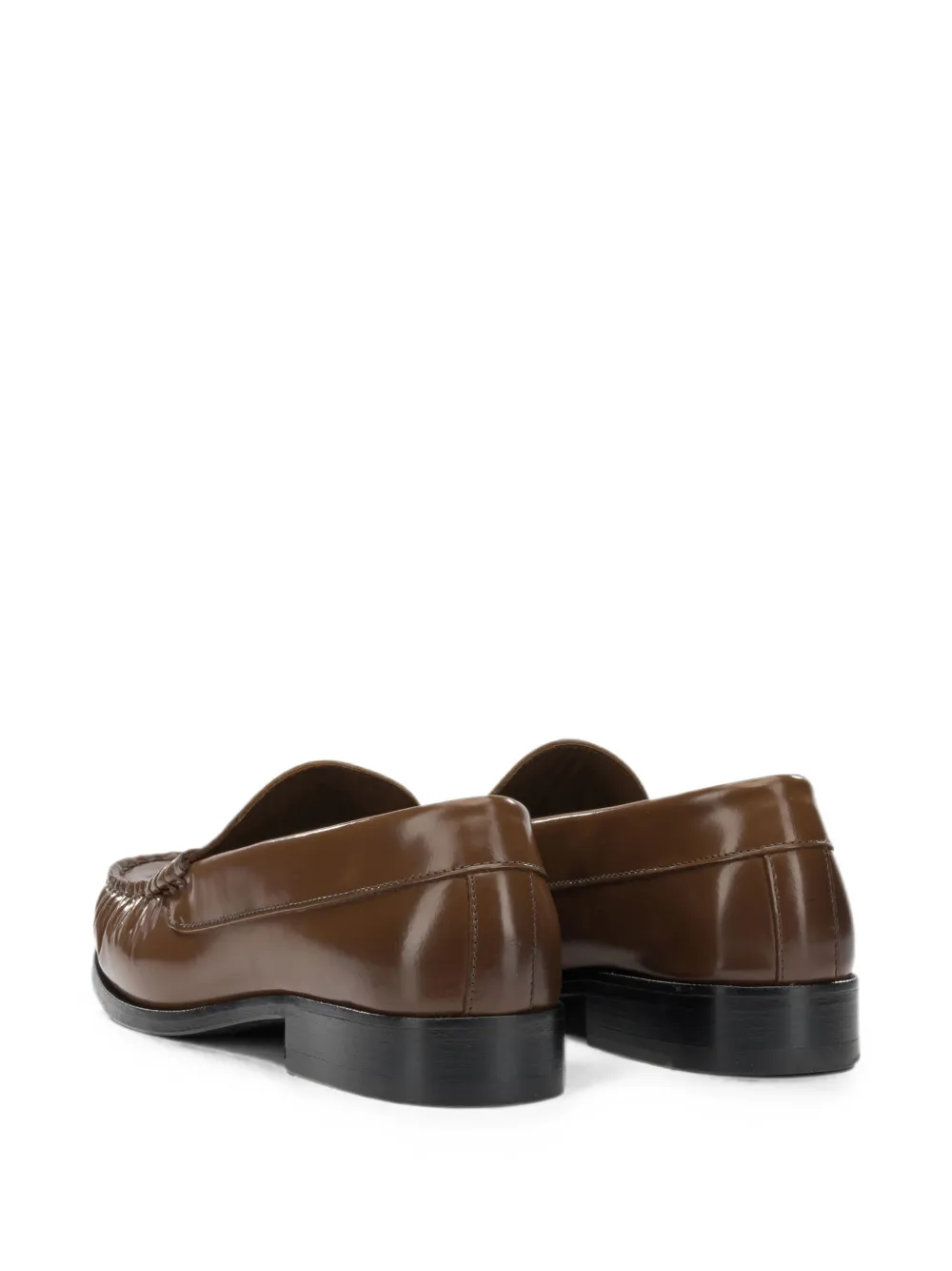 ALOHAS Rivet leather loafers Bruin