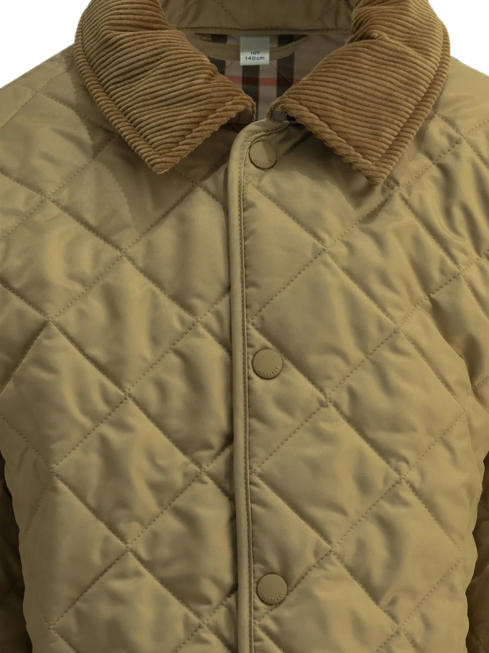 Burberry Kids Gewatteerd jack Beige