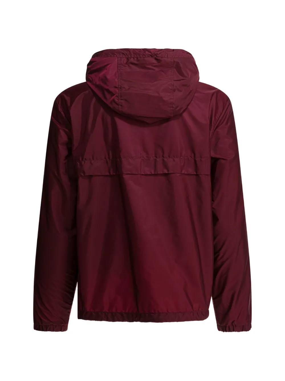 Moncler Jack met capuchon en logopatch Rood