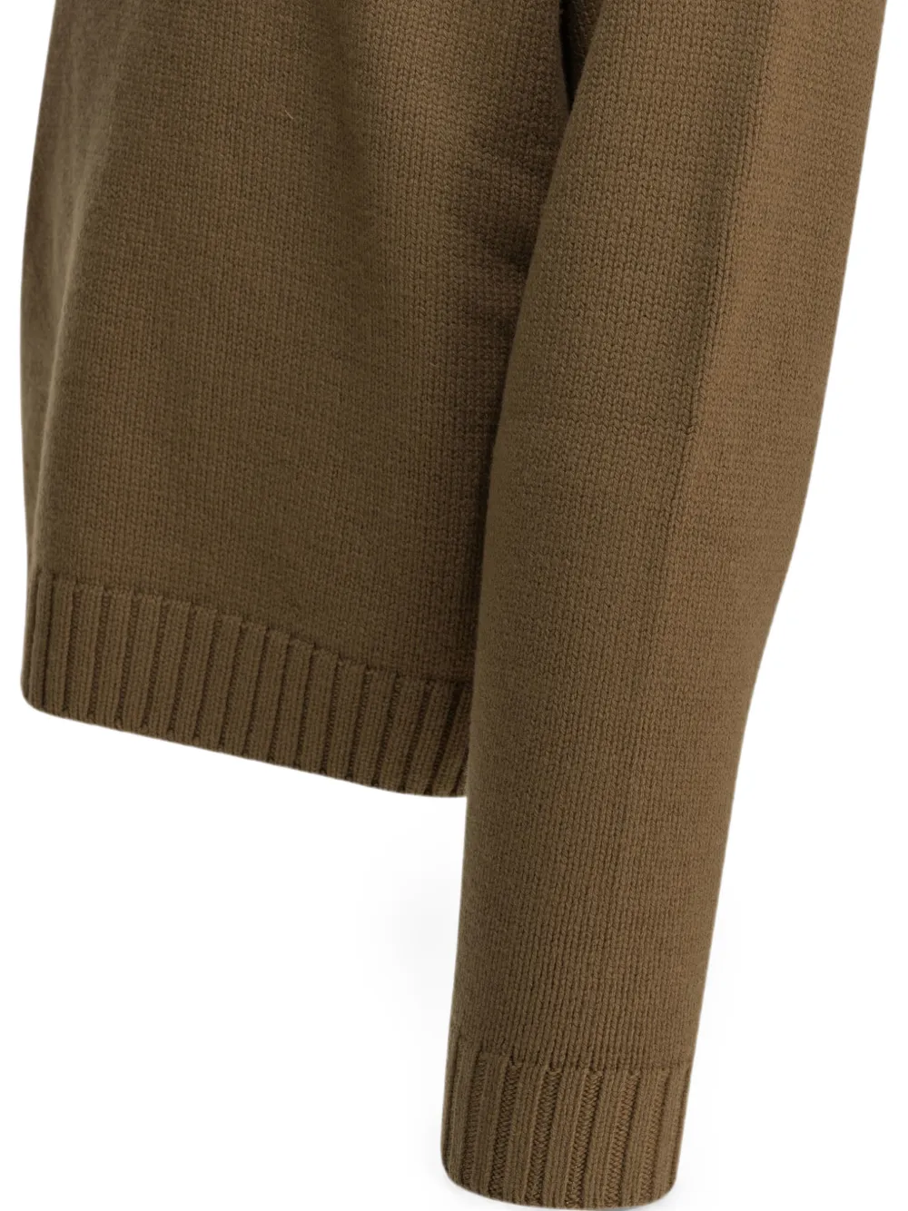 TOM FORD Kasjmier trui met halve rits Bruin