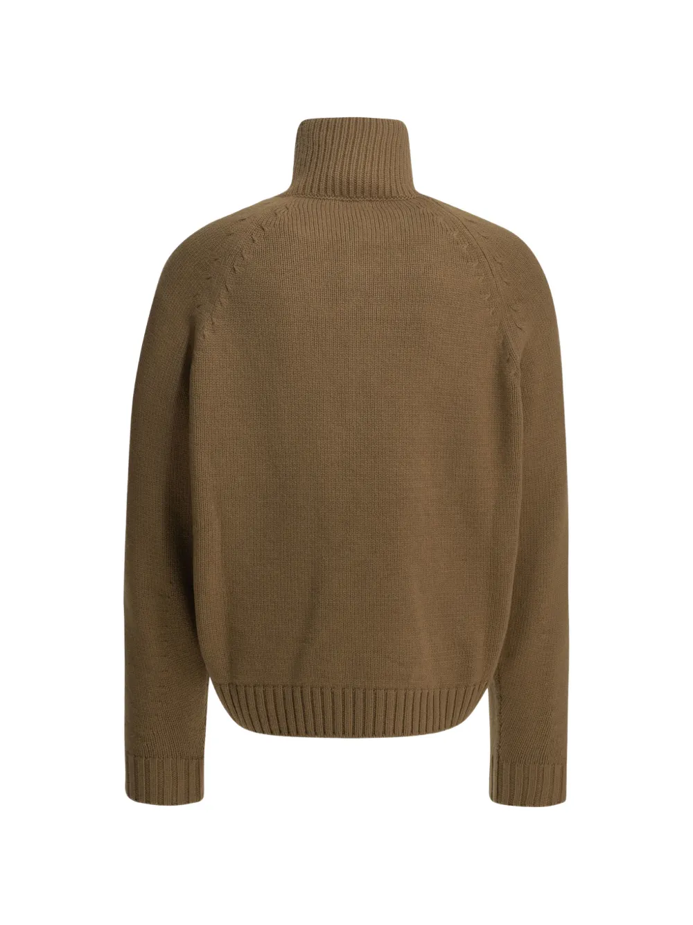 TOM FORD Kasjmier trui met halve rits Bruin
