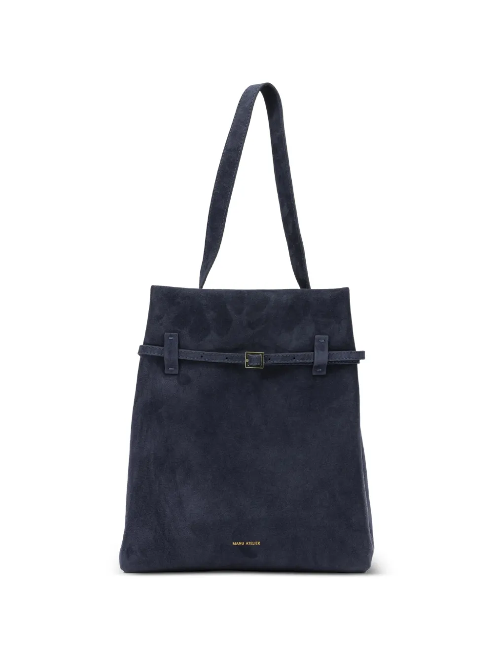 Manu Atelier Tote du Jour suede tote bag - Blue