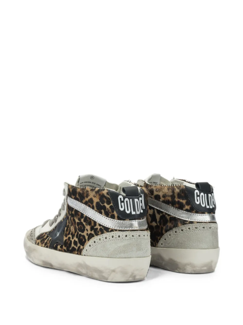 Golden Goose Mid Star leopard-print sneakers Bruin