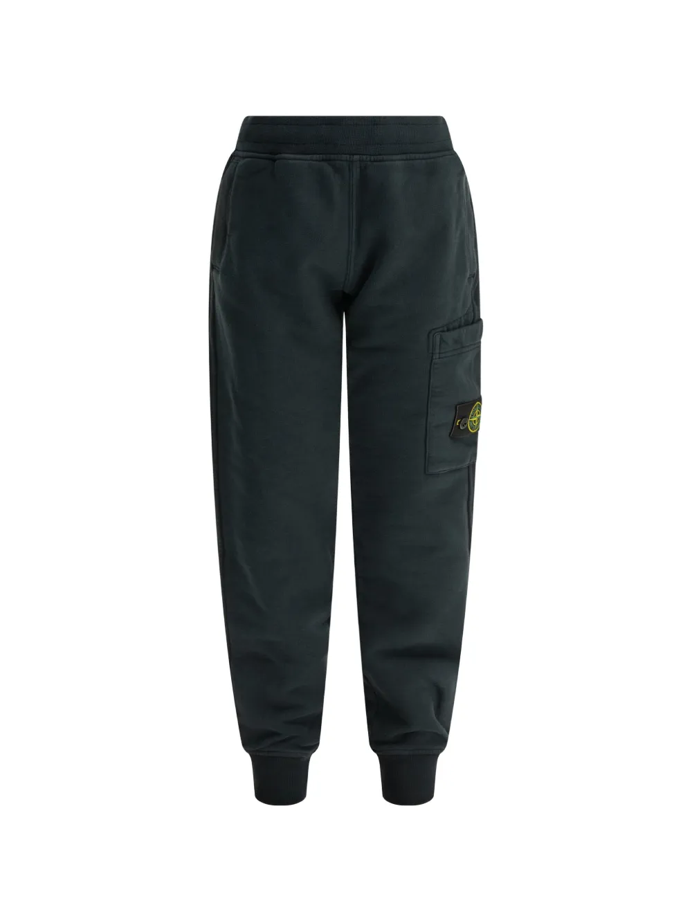 Stone Island Junior logo-patch track pants - Blu