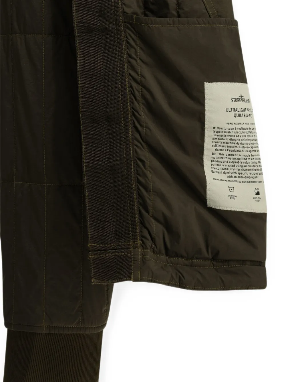Stone Island 4100015 ultralicht nylon jack Grijs