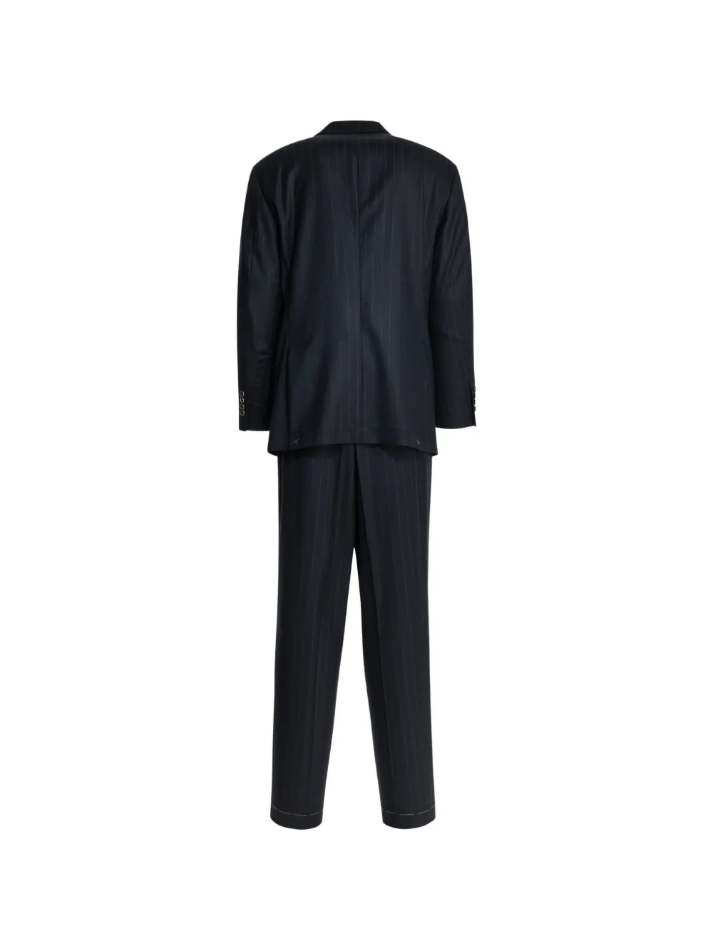 Brunello Cucinelli Wollen pak met krijtstreep Blauw