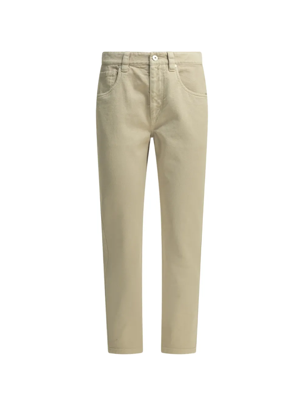 Brunello Cucinelli five-pocket straight-leg jeans - Toni neutri