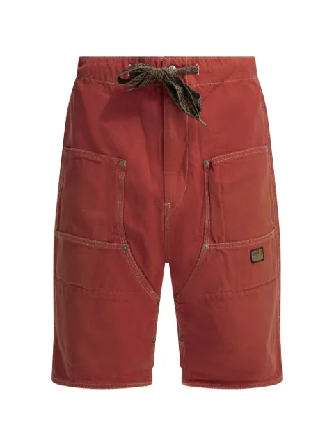 KAPITAL contrast-stitch multi-pocket shorts