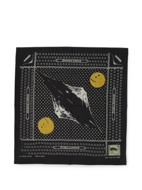 KAPITAL graphic-print cotton scarf