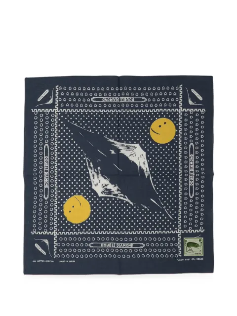 KAPITAL Fastcolor Selvedge graphic-print cotton scarf